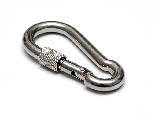 Карабин с фикс.DIN 5299С из нерж.ст. А4 5